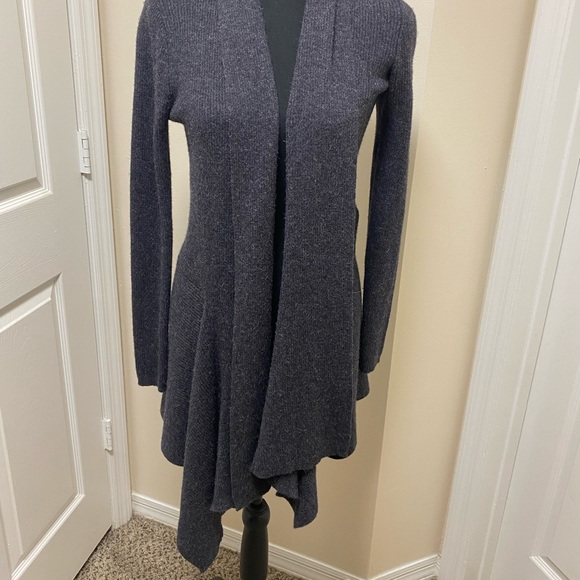 All Saints gray draped cardigan size xs - Picture 2 of 5